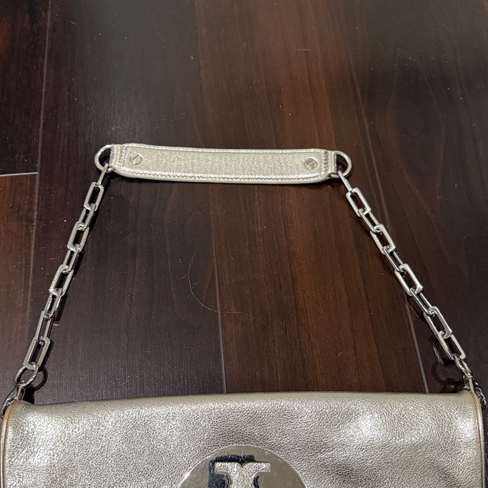 Tory Burch Silver Shoulder Bag - Picture 6 of 6